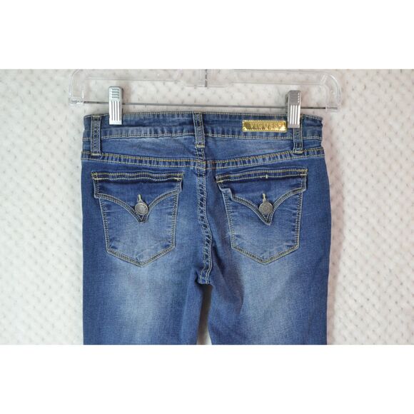 Vigoss The New York Skinny Girls 10 Medium Wash Distressed Jeans - Picture 11 of 15